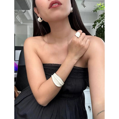 1 Pair Elegant Artistic Commute Geometric Epoxy Brass 24K Gold Plated Earrings