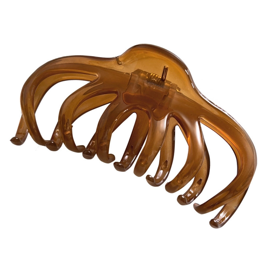 simple style solid color plastic resin hair claws