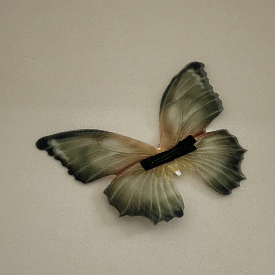 Women's Elegant Butterfly Gauze Inlay Artificial Pearls Hair Clip