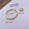 Jewelry Vintage Style Classic Style Geometric Copper Zircon Plating Rings Bracelets