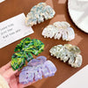 Women's Basic Simple Style Leaves Acetic acid sheets Hair Claws