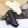 fashion solid color arylic plating hair claws 1 piece
