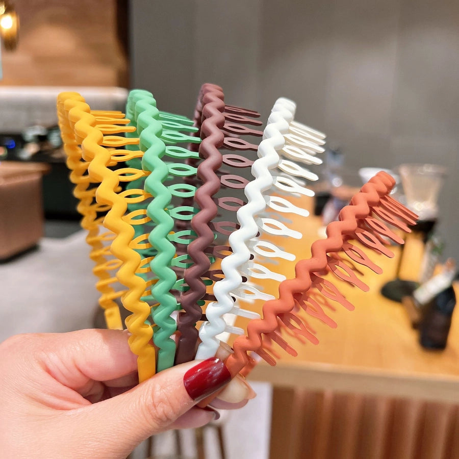 women's simple style waves plastic hair band