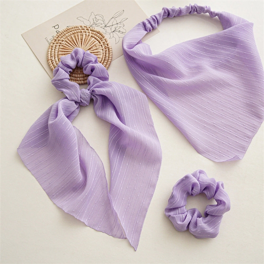 fairy style flower cloth handmade hair tie