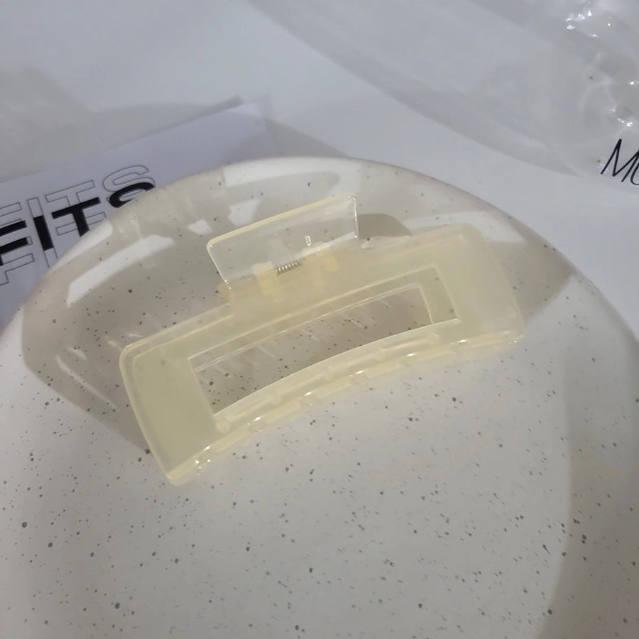 Korean-style Bright Face Non-scratch Disc Hair Clip Women's Large Frosted Elegant Shark Clip Back Head Hairpin Headwear Hair Clip