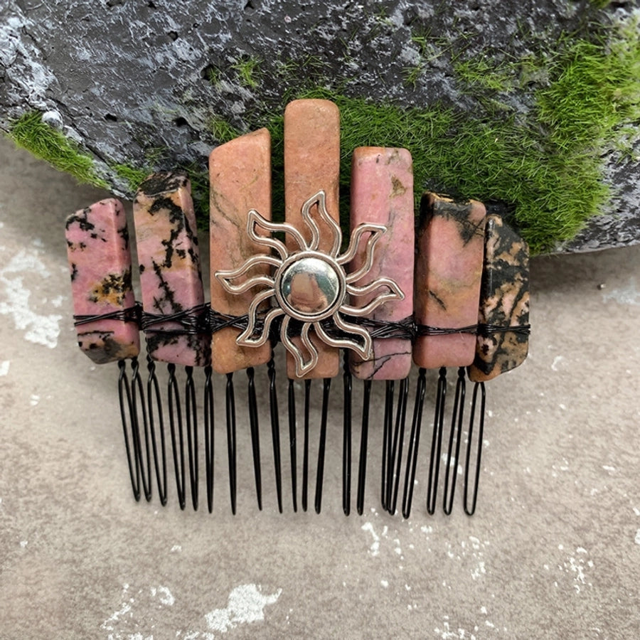 fashion sun crown crystal insert comb 1 piece