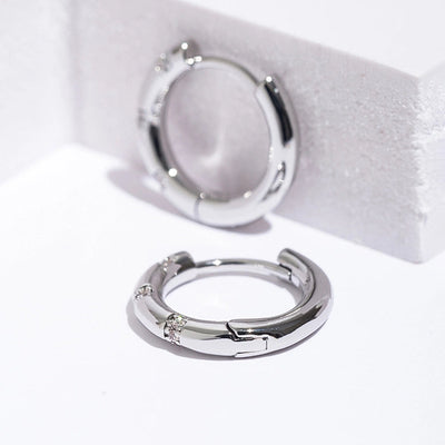 1 Pair Simple Style Geometric Inlay Copper Zircon Earrings