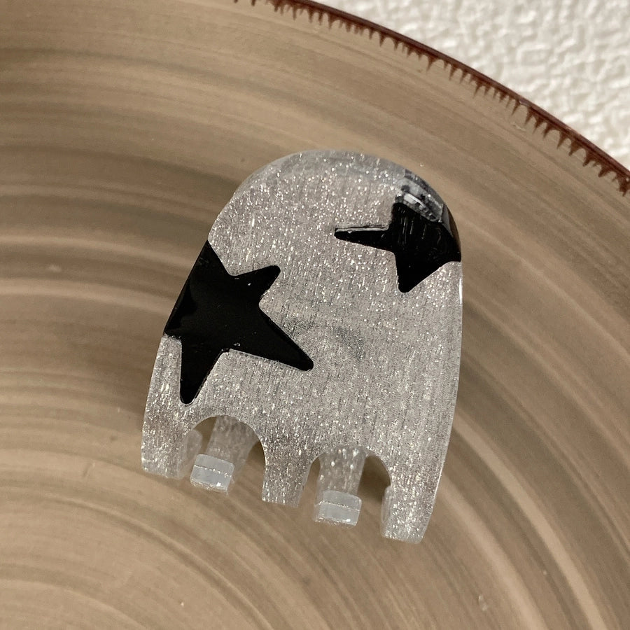 women's vintage style pentagram acetic acid sheets hair claws