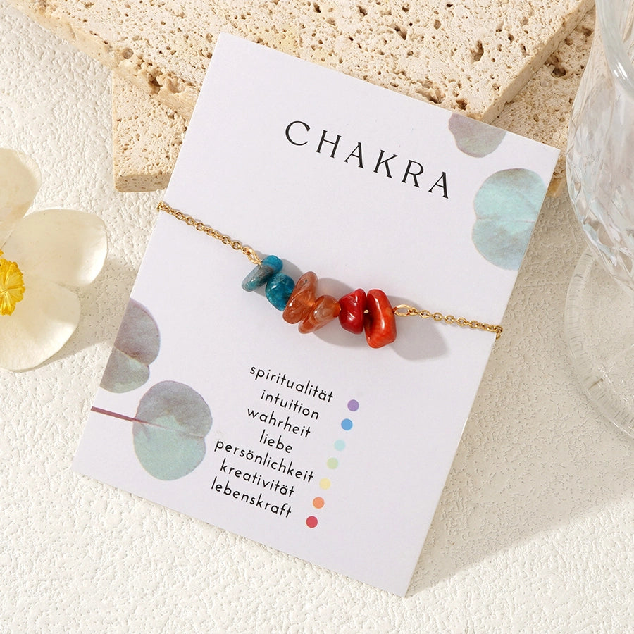 Semi-precious stone Copper Handmade Geometric Bracelets