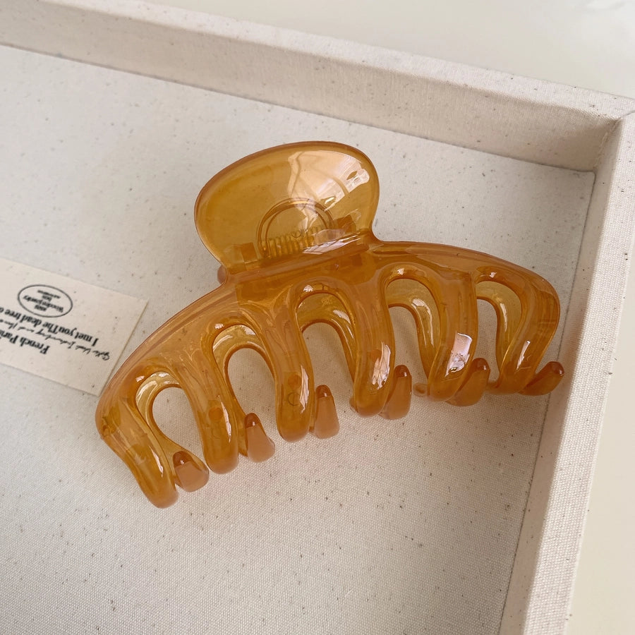 Women's Korean Style IG Style Solid Color Injection Molding Hair Claws