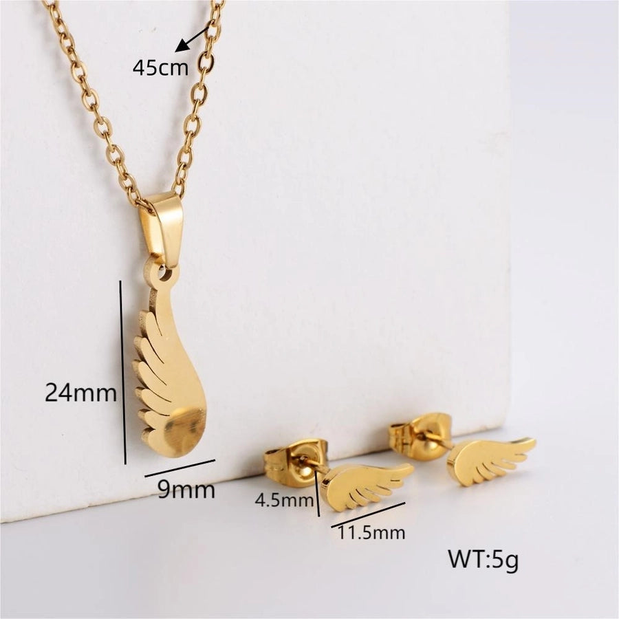 Jewelry Simple Style Classic Style Infinity Dollars Butterfly 304 Stainless Steel Jewelry Set