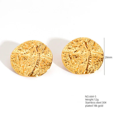 1 Pair Retro French Style Classic Style Geometric Flower 304 Stainless Steel Artificial Pearls 18K Gold Plated Imitation Gold  Ear Studs