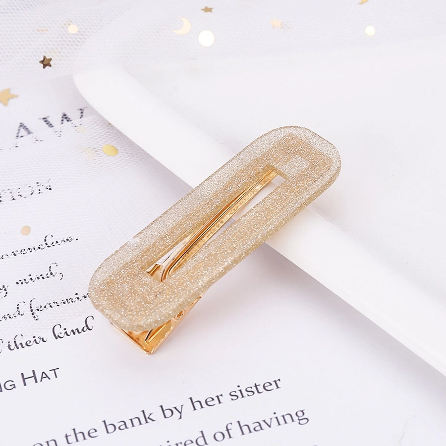 retro color block polka dots acetic acid sheets hair clip 1 piece