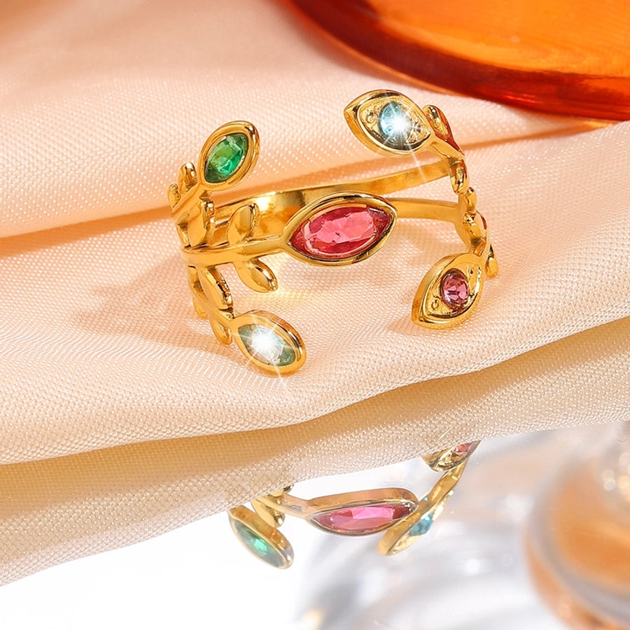 Jewelry Elegant Simple Style Classic Style Geometric 304 Stainless Steel Open Rings