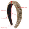 Elegant Glam Luxurious Women's Solid Color Alloy Cloth Inlay Rhinestones Hair Band