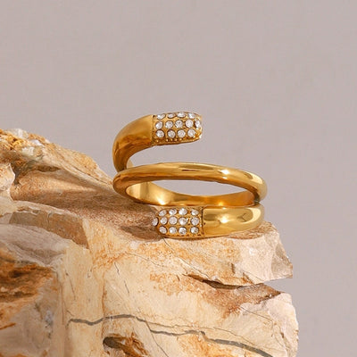 Jewelry Casual Simple Style Irregular 304 Stainless Steel Open Rings