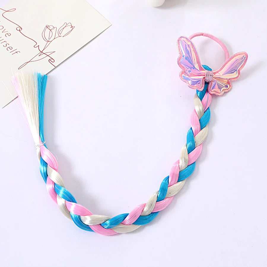 Girl'S Cute  Bow Knot Snowflake chemical fiber Inlay Rhinestones Hair Tie