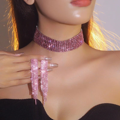 Jewelry Glam Streetwear Leopard Rhinestone Copper Rhinestones Jewelry Set