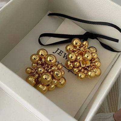 1 Pair Simple Style Classic Style Solid Color Plating Copper Ear Studs