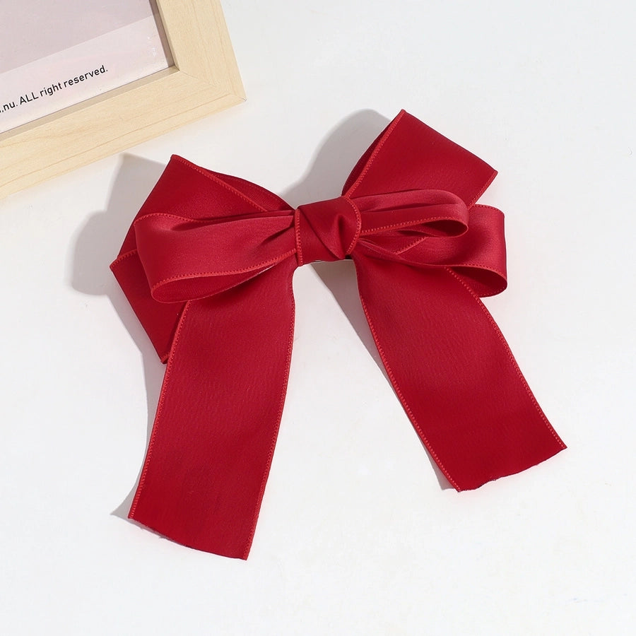 sweet bow knot polyester hair clip