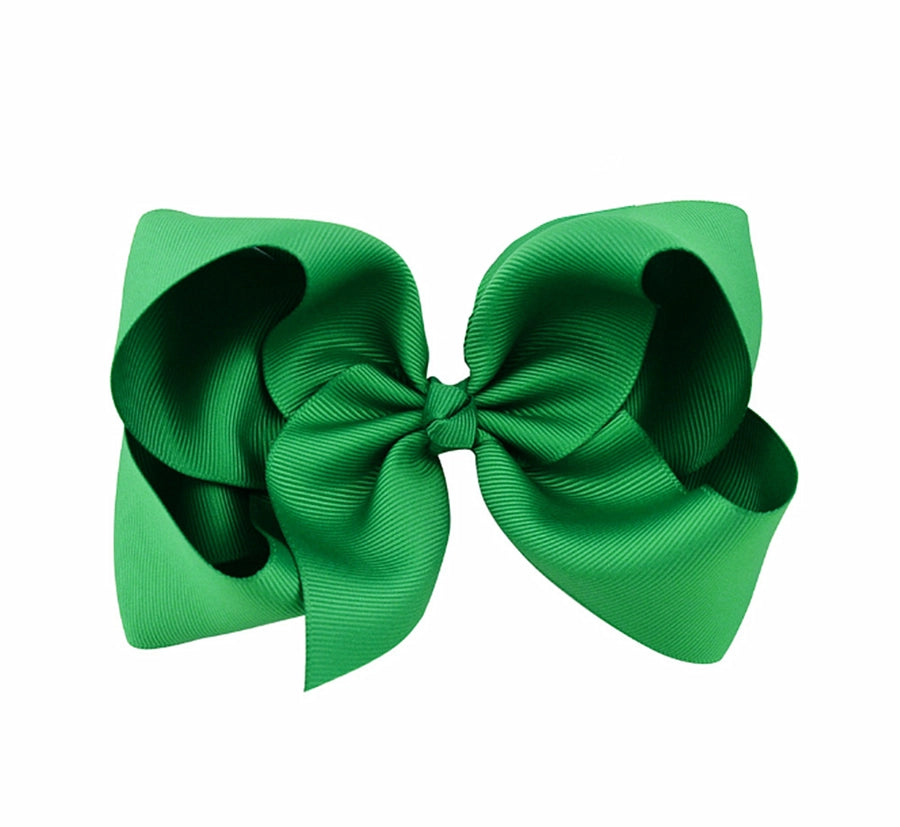 sweet simple style solid color bow knot ribbed band handmade hair clip