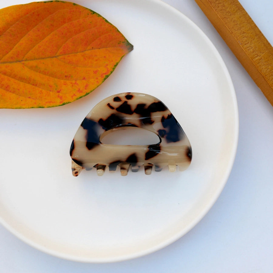 fashion tortoiseshell hollow semicircle hair clip simple hairpin