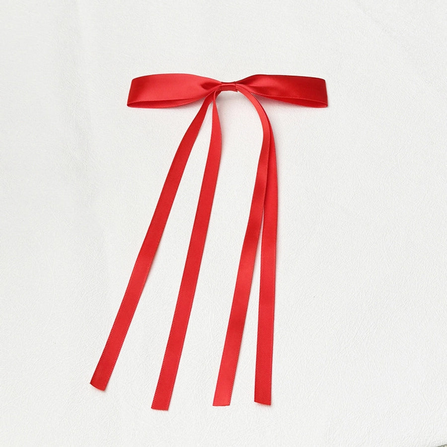 2.5cm polyester multi-color girl ribbon bow hairpin Lady temperament double ribbon duckbill clip top clip hair accessories