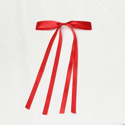 2.5cm polyester multi-color girl ribbon bow hairpin Lady temperament double ribbon duckbill clip top clip hair accessories