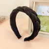 fashion solid color velvet hair band 1 piece