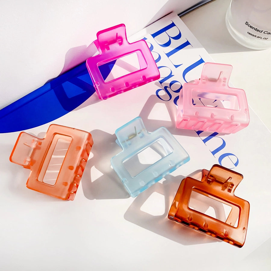 simple style solid color  ps handmade hair claws 1 piece