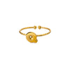 Jewelry Elegant Simple Style Streetwear Letter 304 Stainless Steel Plating Open Rings