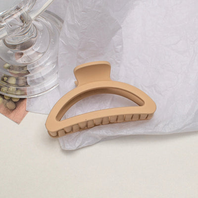 simple style solid color plastic resin spray paint hair clip 1 piece