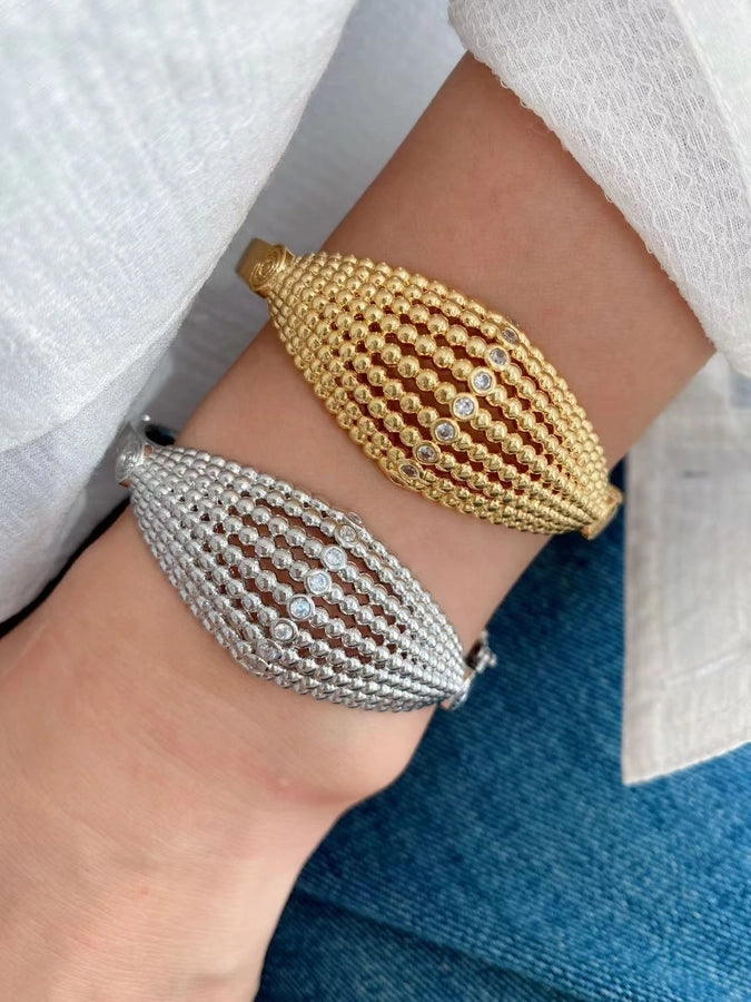 Jewelry Vintage Style Geometric Copper Zircon Plating Rings Bracelets