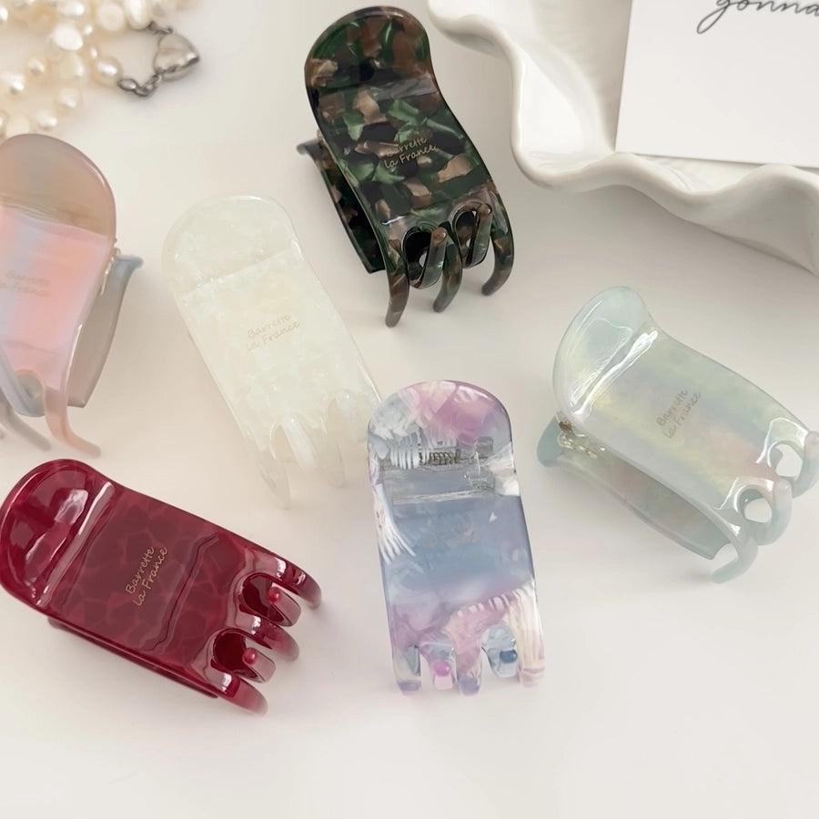 Simple Style Women's Color Block Acetic acid sheets Hair Claws