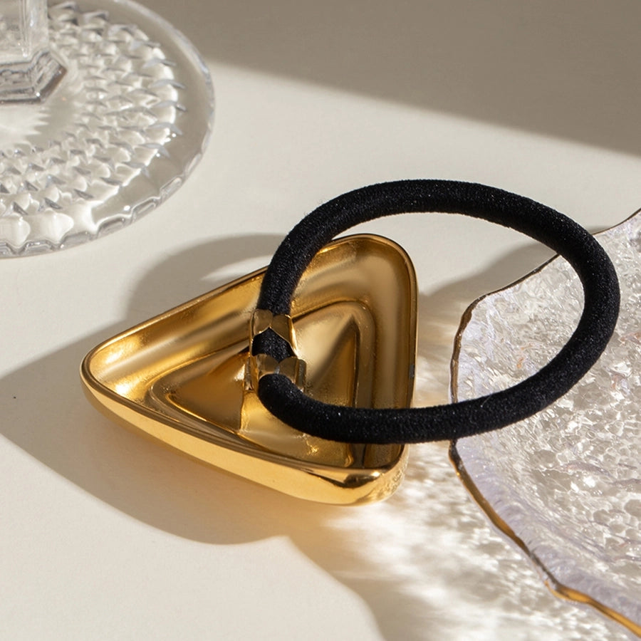 Women's IG Style Triangle 304 Stainless Steel Plating Hair Tie