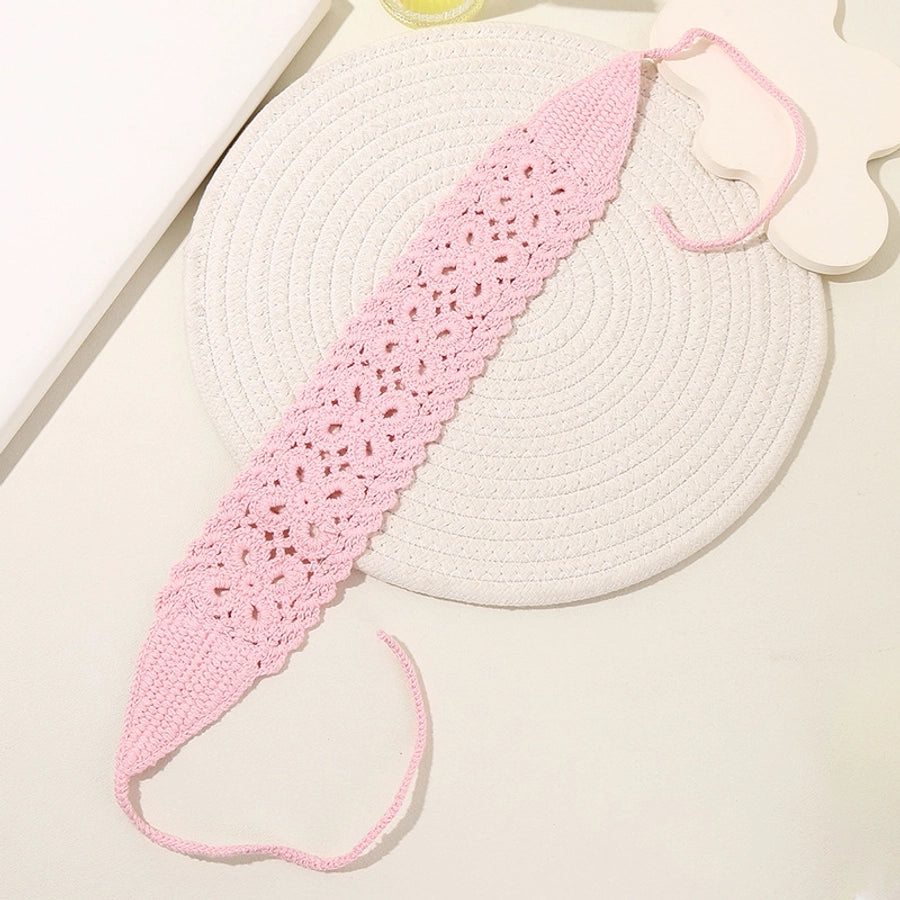 Women's Pastoral Flower Cotton Polyester Flowers Hollow Out Hair Band