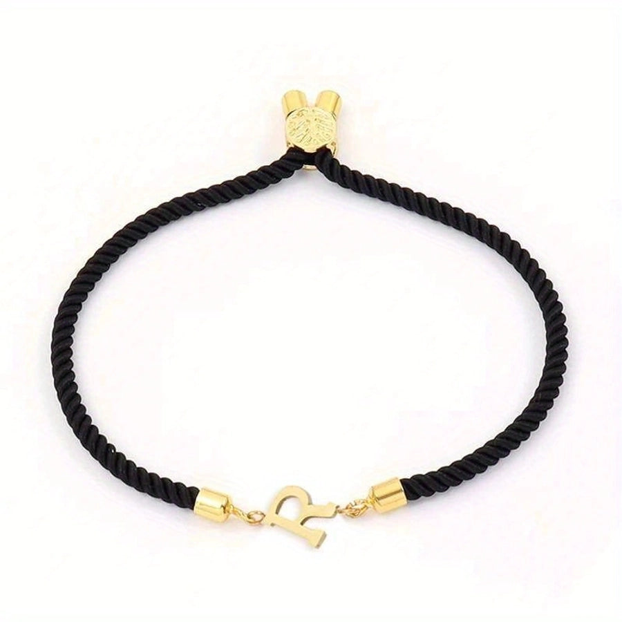 Simple Style Classic Style Letter 304 Stainless Steel Bracelets In Bulk