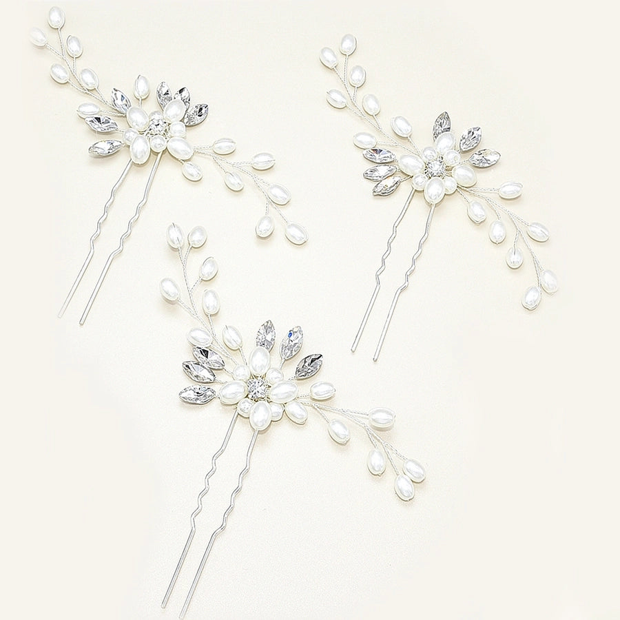 Europe and the United States  Gold Fork White line U-shaped hairpin hair pin headwear factory outlet