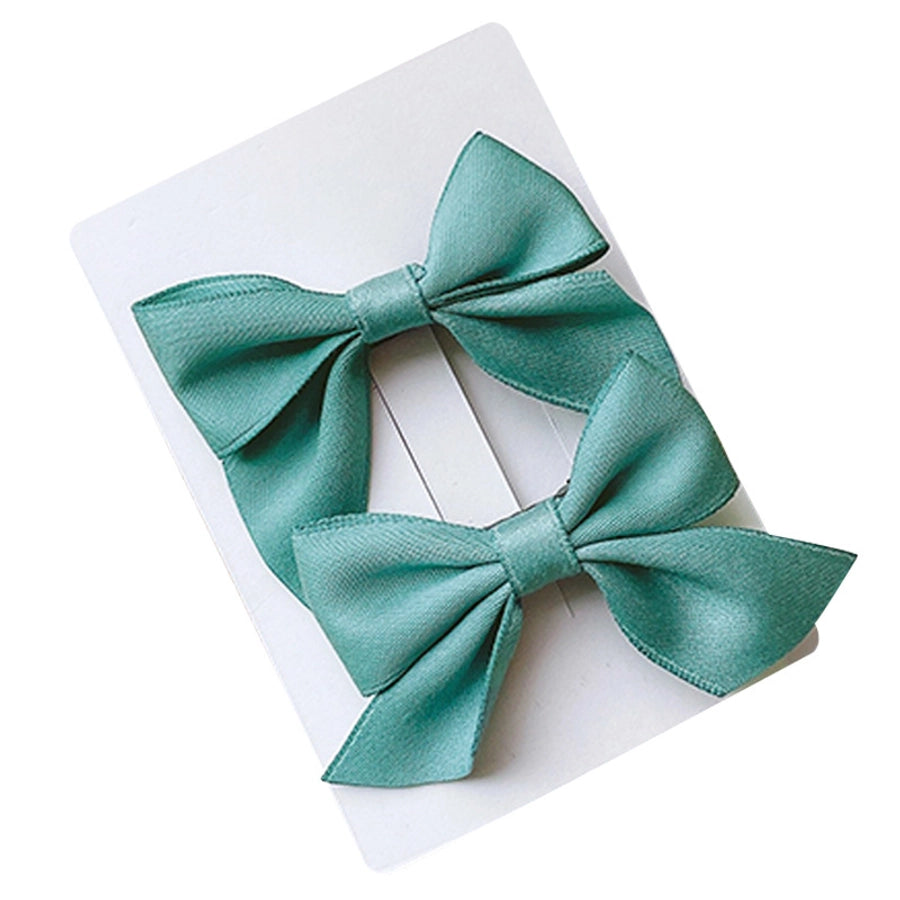 Girl'S Simple Style Classic Style Bow Knot Cloth Braid Hair Clip
