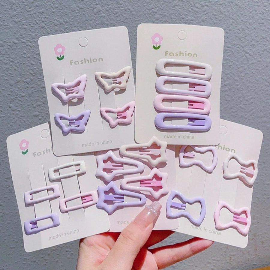 Women's Cute Solid Color Alloy Hair Clip