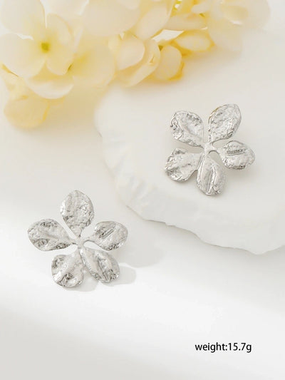 1 Pair Exaggerated Simple Style Oversized Flower Butterfly 304 Stainless Steel Ear Studs