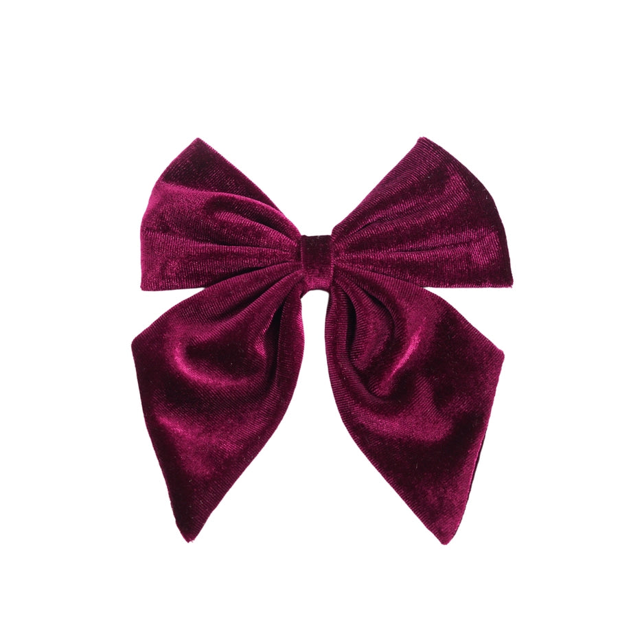 Women's Retro Bow Knot Flannel Hair Clip