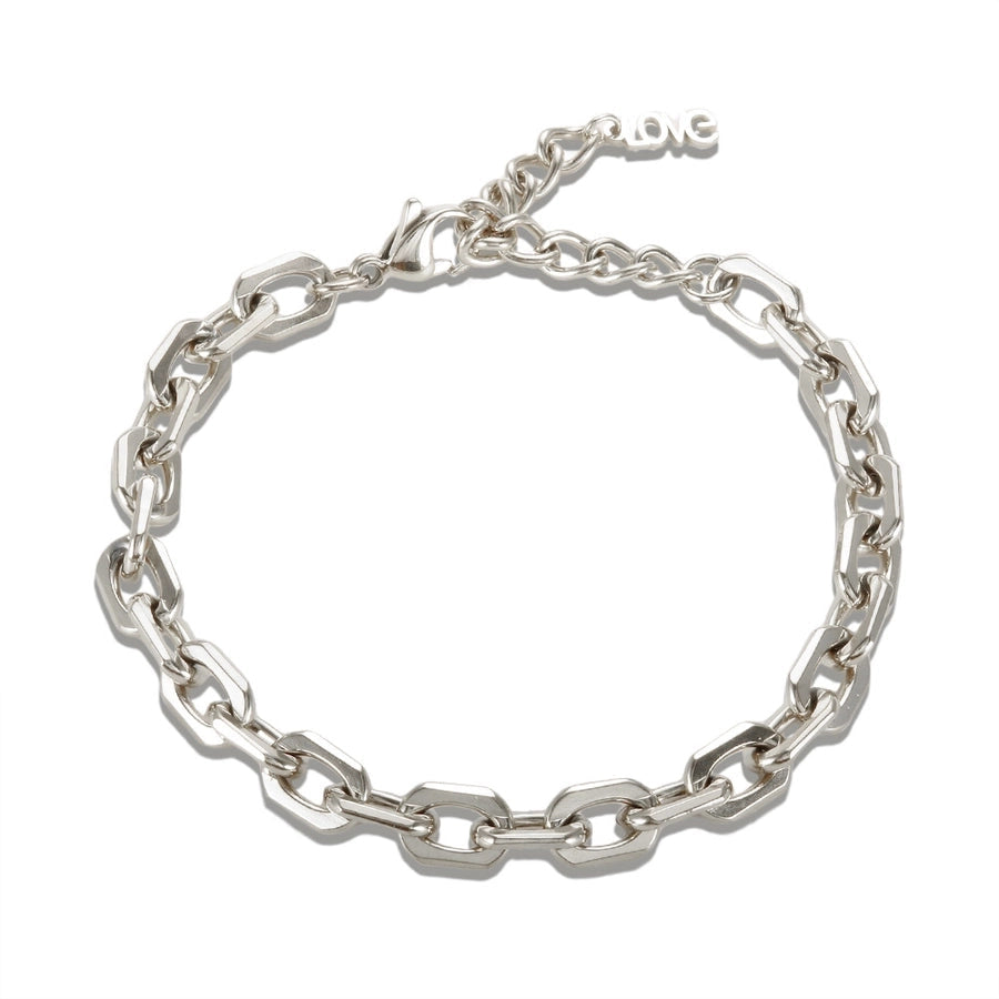 Jewelry Simple Style Geometric 304 Stainless Steel Plating Bracelets Earrings Necklace