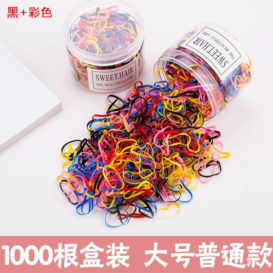 girls&#39; rubber band hair band disposable black rubber band thickened baby head rope children&#39;s hair accessories