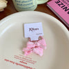 Women's Sweet Bow Knot Cloth Inlay Rhinestones Hair Clip Hair Tie