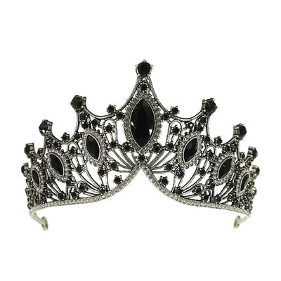 Women's Elegant Lady Streetwear Crown Alloy Inlay Artificial Crystal Rhinestones Crown