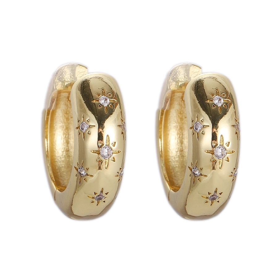 1 Pair Simple Style Classic Style Commute Geometric Plating Copper Earrings