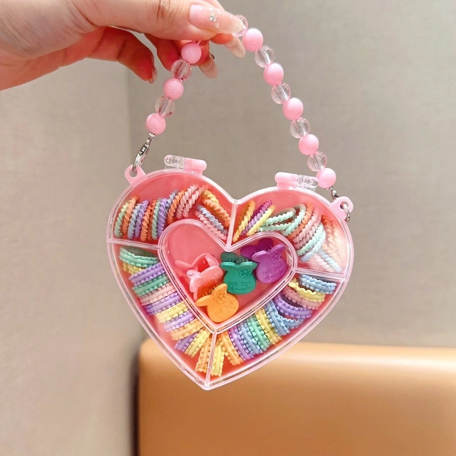 girl's cartoon style rabbit cartoon bow knot plastic hair clip hair tie