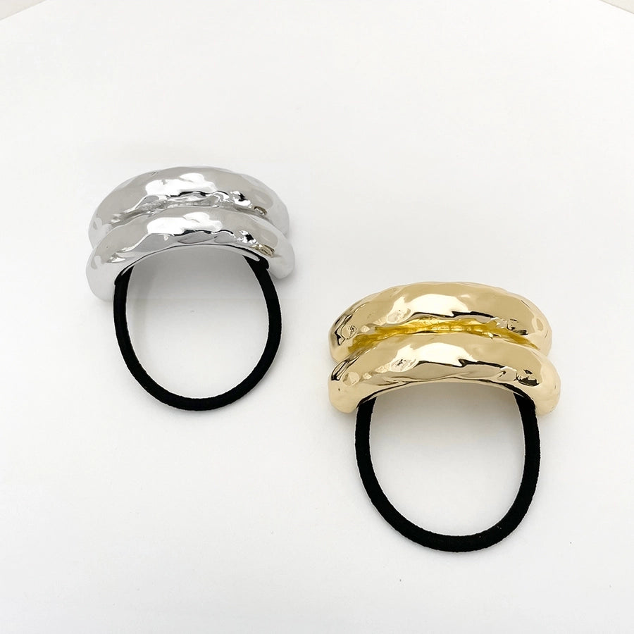 Women's Casual Simple Style Solid Color Alloy Elastic Band Hair Tie