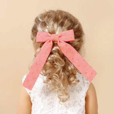 sweet bow knot corduroy hair clip